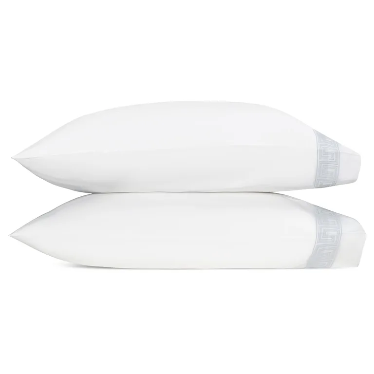 Schumacher Ophelia Pillowcases in Light Blue