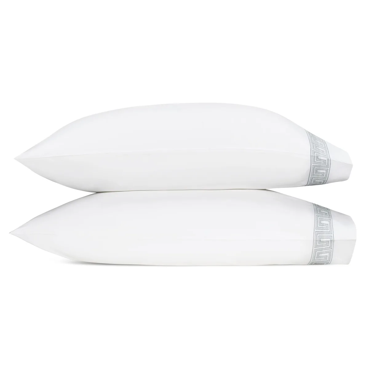 Schumacher Ophelia Pillowcases in Silver