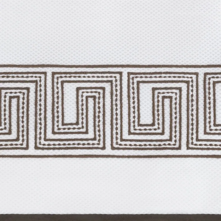 Schumacher Ophelia Pique Coverlet in Mocha