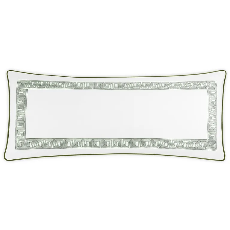 Schumacher Ophelia Pique Pillow Cover in Clover
