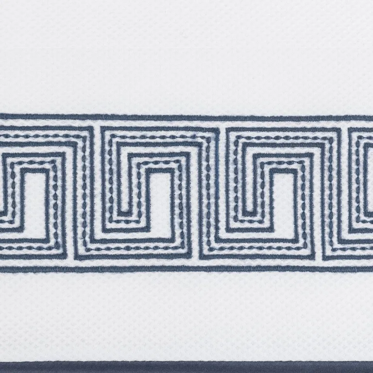 Schumacher Ophelia Pique Pillow Cover in Indigo
