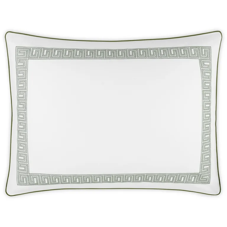 Schumacher Ophelia Pique Sham in Clover
