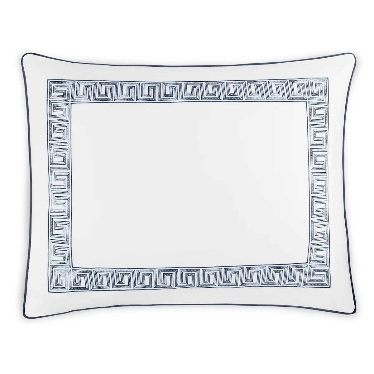 Schumacher Ophelia Pique Sham in Indigo
