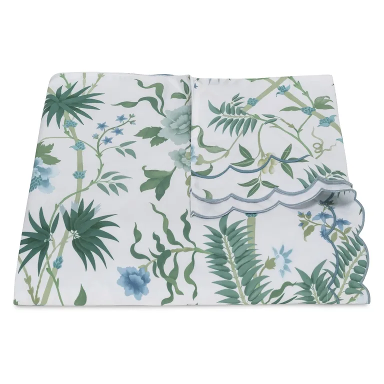 Schumacher Palmyra Duvet Cover in Emerald