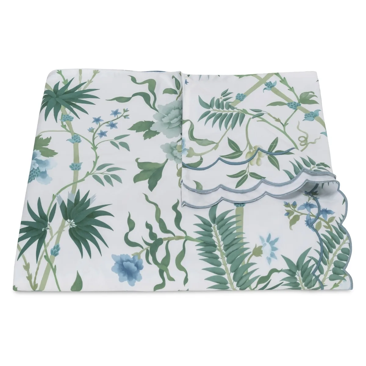 Schumacher Palmyra Duvet Cover in Emerald