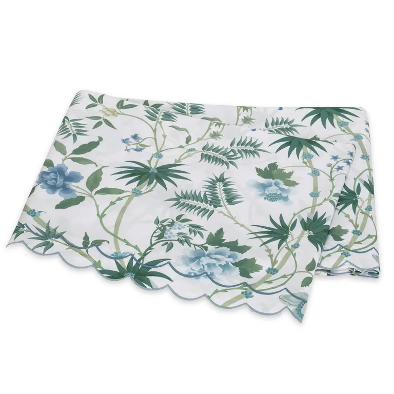 Schumacher Palmyra Flat Sheet in Emerald
