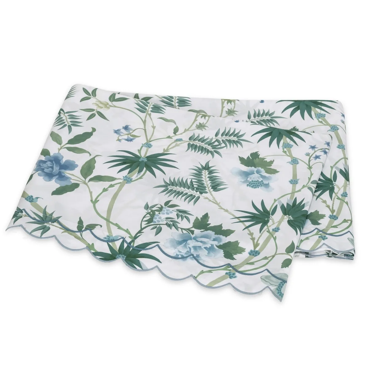 Schumacher Palmyra Flat Sheet in Emerald