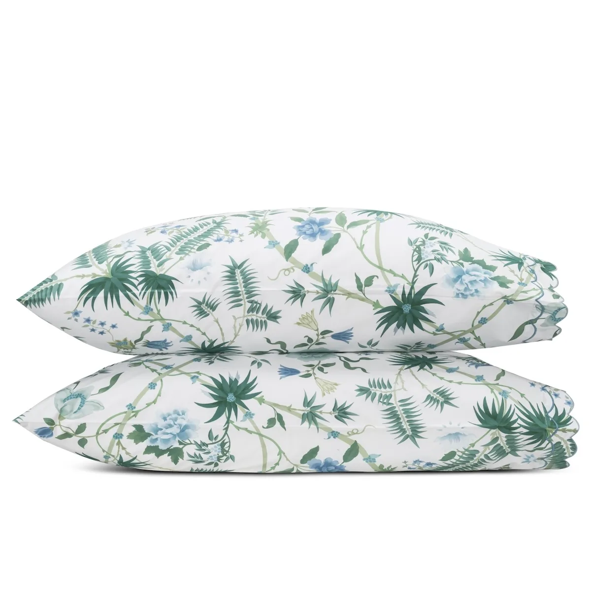 Schumacher Palmyra Pillowcase Pair in Emerald