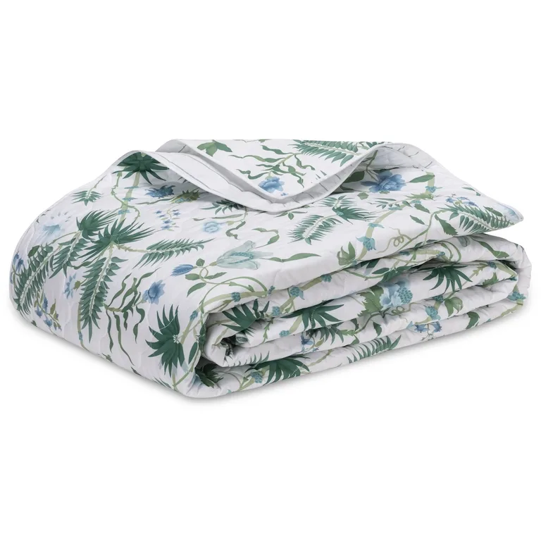 Schumacher Palmyra Quilt in Emerald