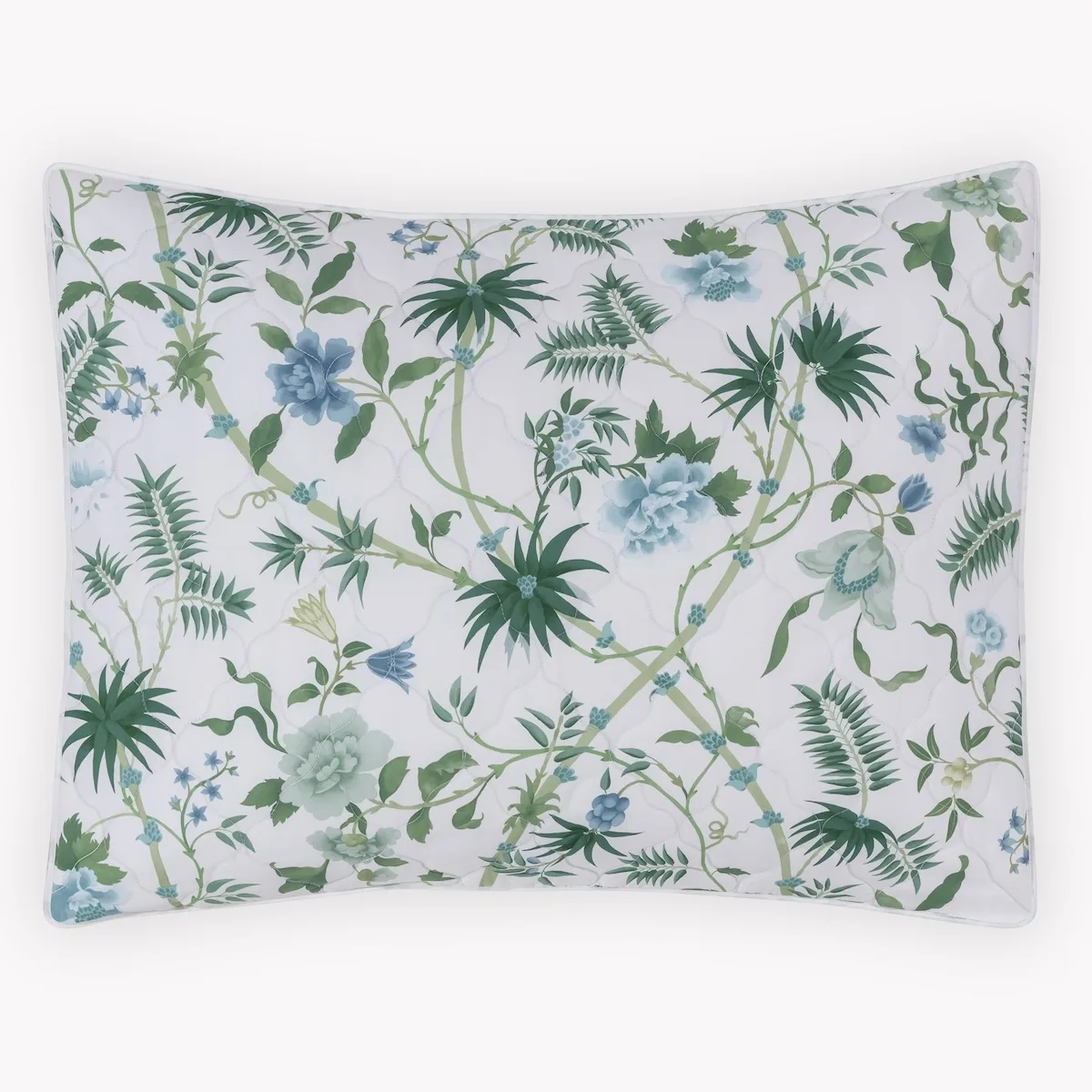 Schumacher Palmyra Quilted Sham in Emerald