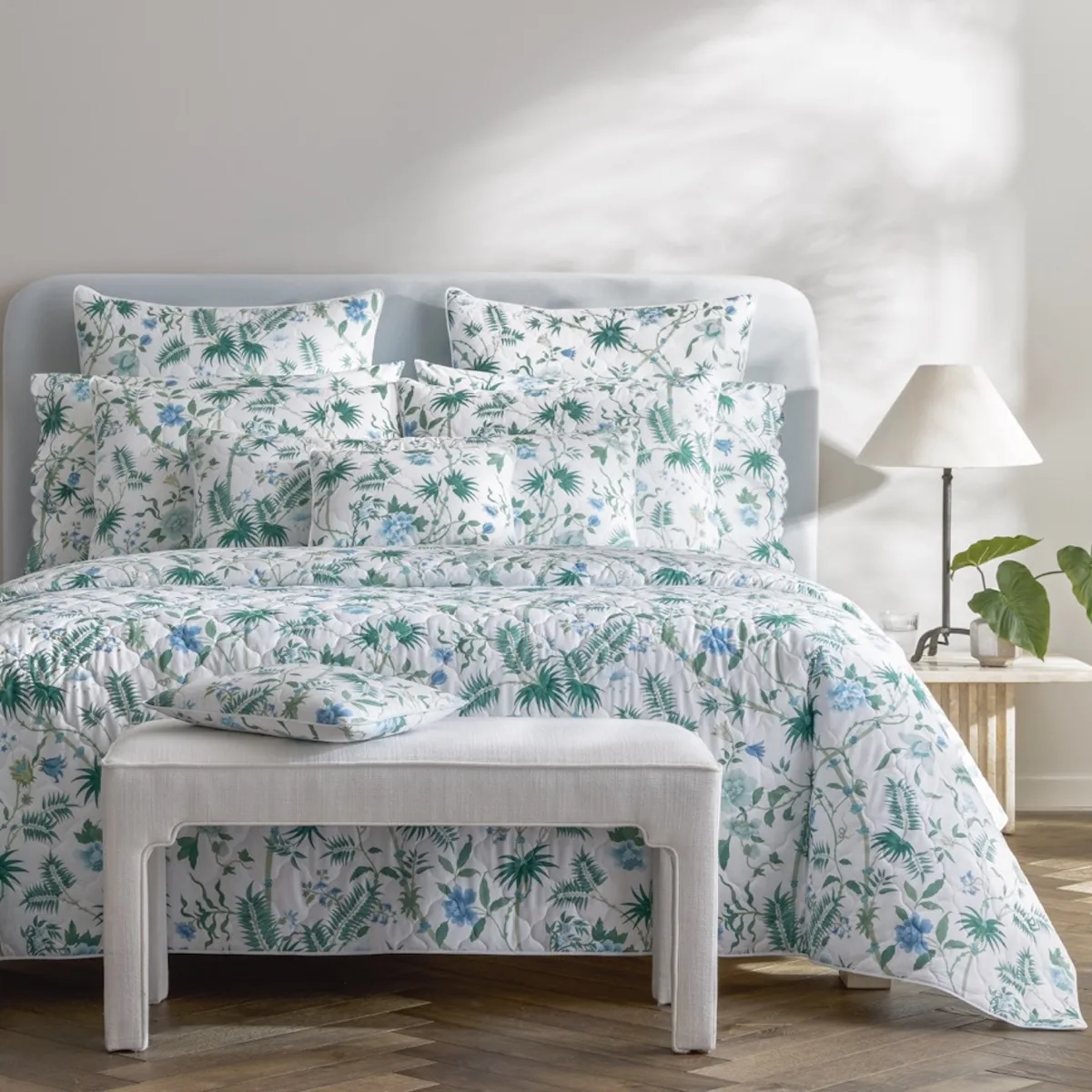 Schumacher Palmyra Sham in Emerald