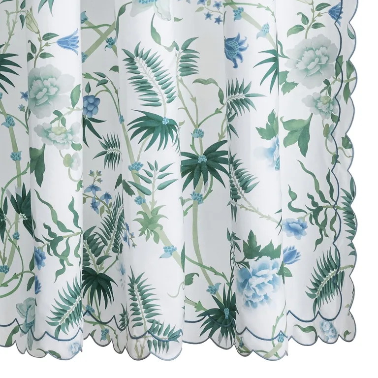 Schumacher Palmyra Shower Curtain in Emerald (MSC057SHOEM)