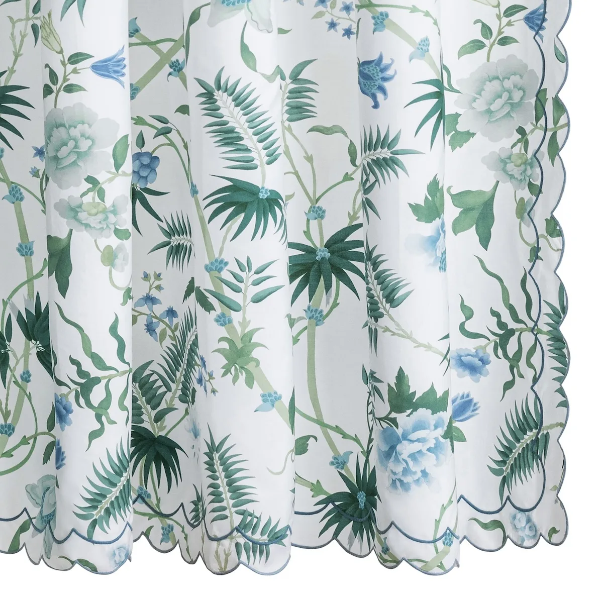 Schumacher Palmyra Shower Curtain in Emerald (MSC057SHOEM)