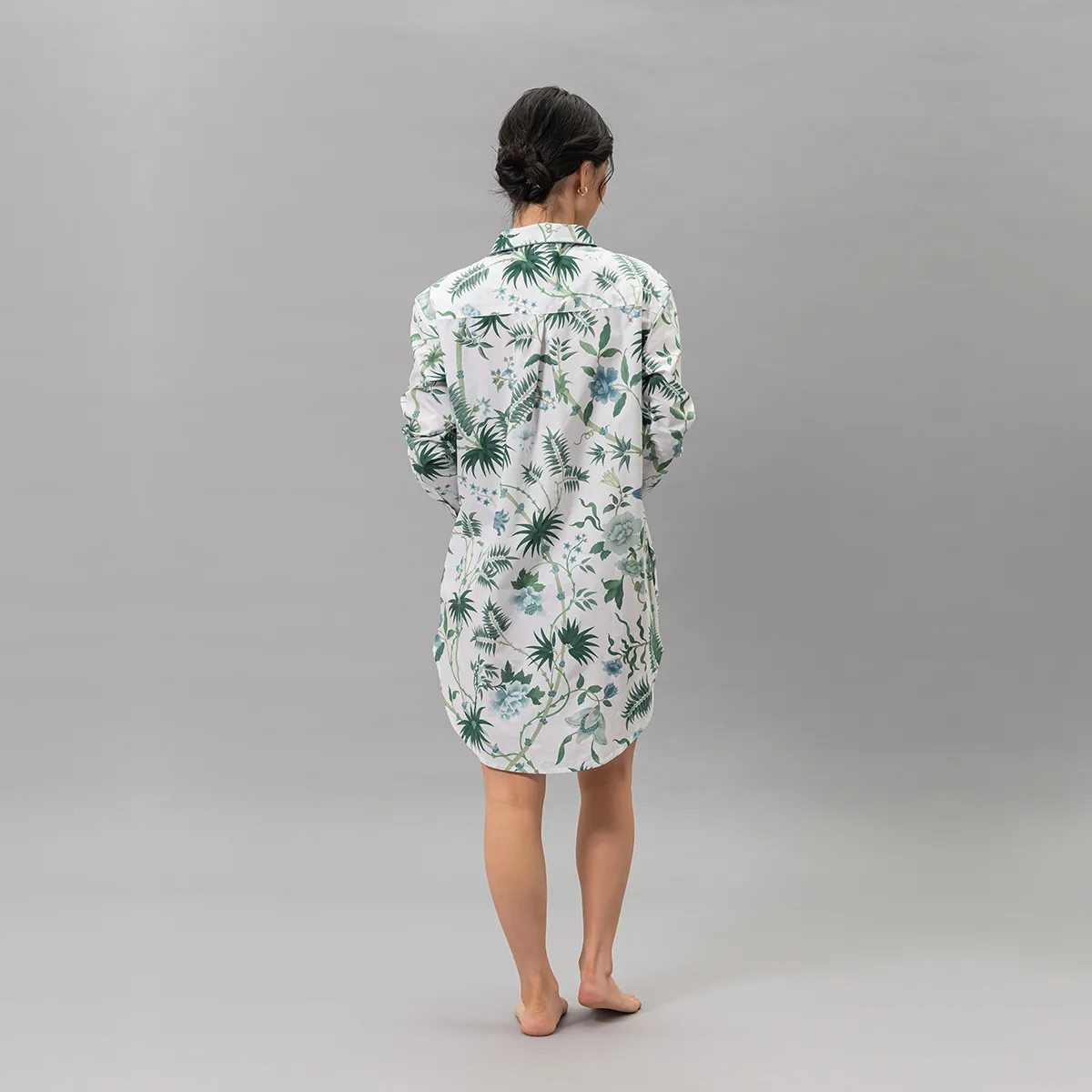 Schumacher Palmyra Sleep Shirt in Emerald