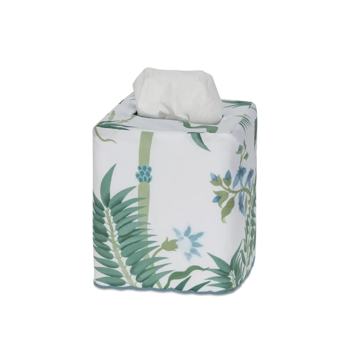 Schumacher Palmyra Tissue Box Cover in Emerald (MSC057TISSUEEM)