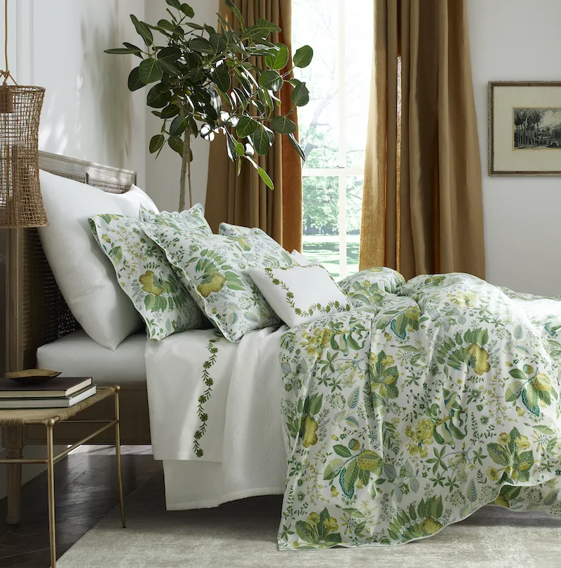 Schumacher Pomegranate Duvet Cover in Citrus