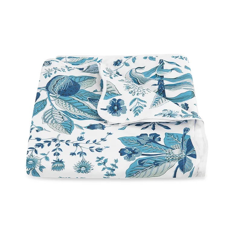 Schumacher Pomegranate Duvet Cover in Prussian Blue