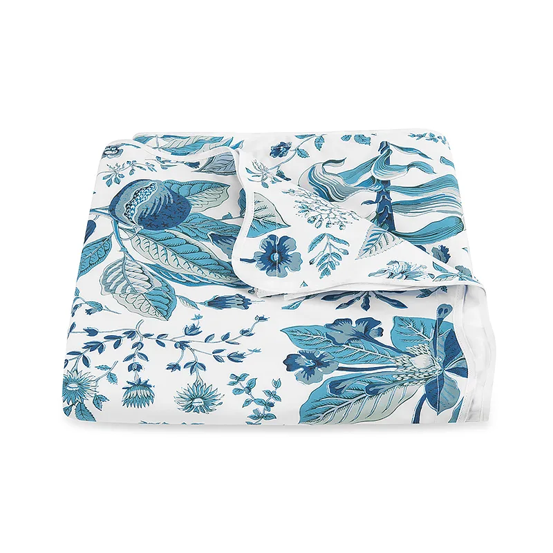 Schumacher Pomegranate Duvet Cover in Prussian Blue