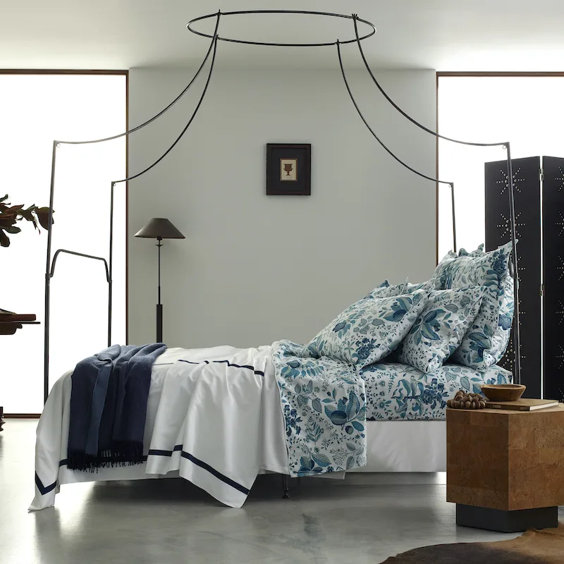Pomegranate Duvet Cover - Prussian Blue Schumacher Pomegranate Duvet Cover in Prussian Blue