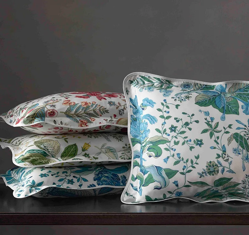 Pomegranate Duvet Cover - Sea Schumacher Pomegranate Duvet Cover in Sea