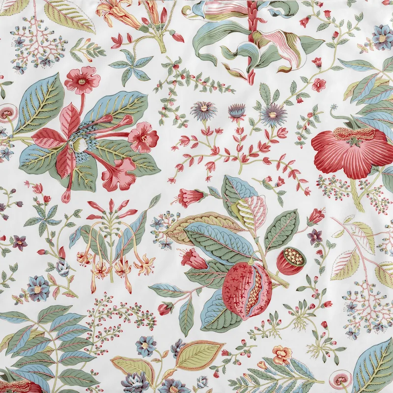 Schumacher Pomegranate Flat Sheet in Pink Coral