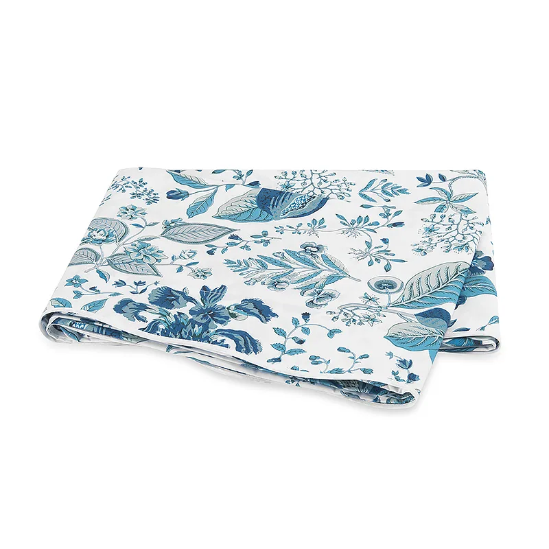 Schumacher Pomegranate Flat Sheet in Prussian Blue