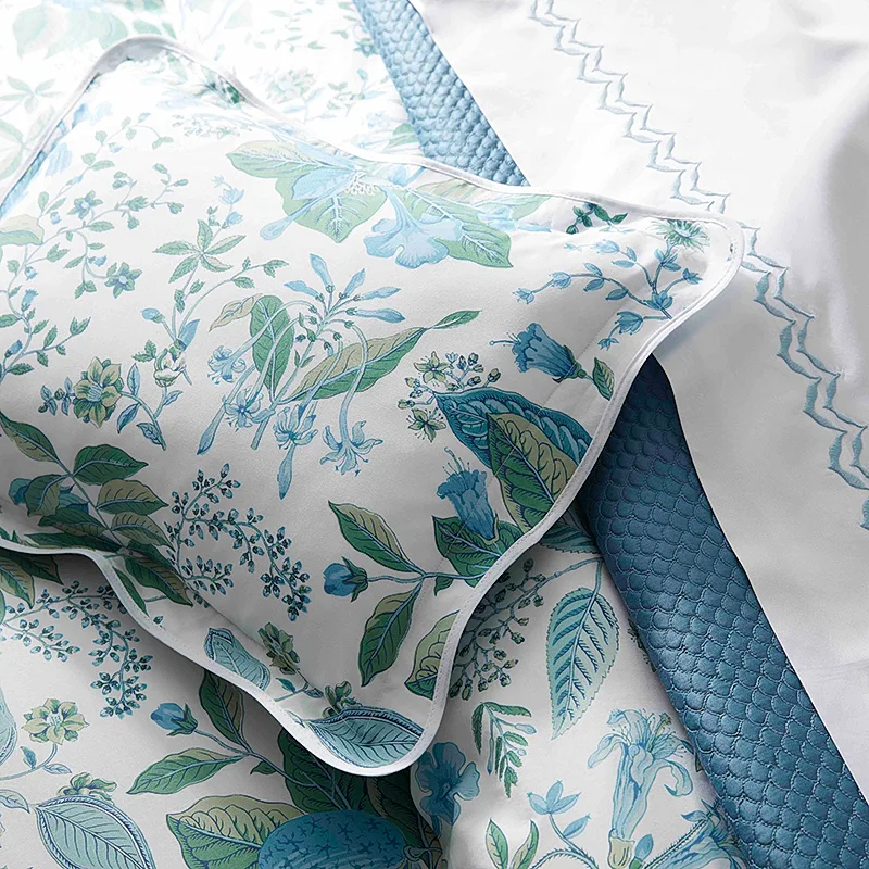 Schumacher Pomegranate Flat Sheet in Sea