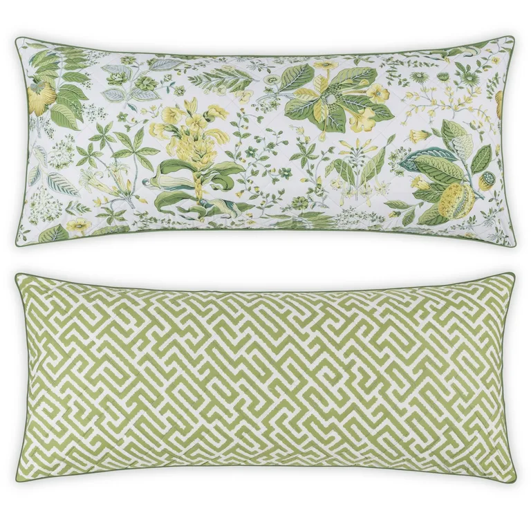 Schumacher Pomegranate/ Gabriel Pillow Cover in Citrus/Grass (MSC063LUMBOF)
