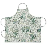 MSC044APRONEP | Pomegranate Linen Apron - Emerald Schumacher Pomegranate Linen Apron in Emerald (MSC044APRONEP)