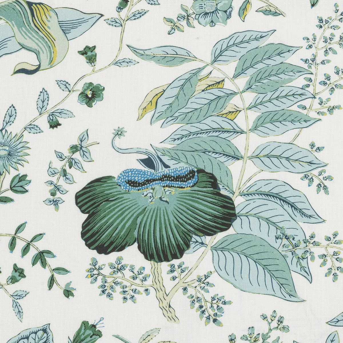 Schumacher Pomegranate Linen Apron in Emerald (MSC044APRONEP)