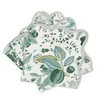 MSC006NAPEM | Pomegranate Napkin, Set of 4 - Emerald Schumacher Pomegranate Napkin, Set of 4 in Emerald (MSC006NAPEM)