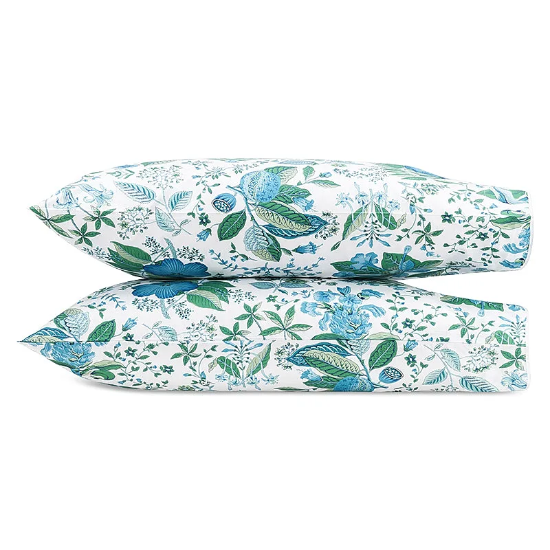 Schumacher Pomegranate Pillowcases in Sea