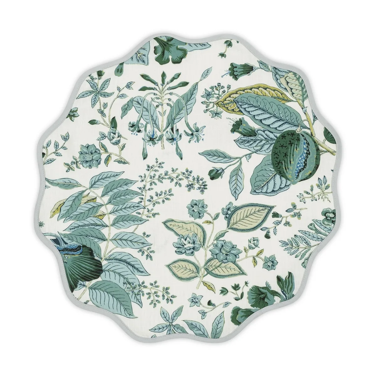 Schumacher Pomegranate Placemat, Set of 4 in Emerald