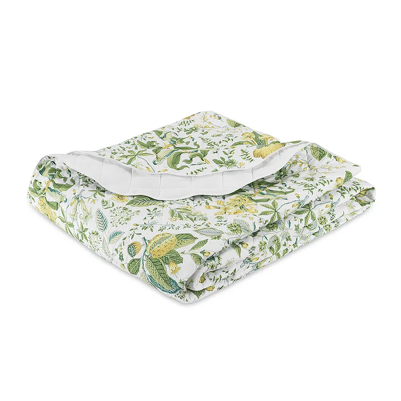 Schumacher Pomegranate Quilt in Citrus