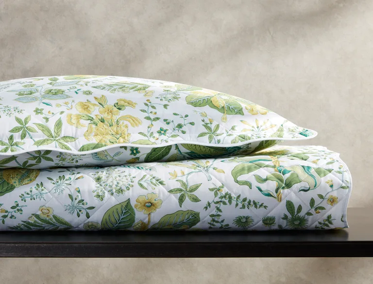Schumacher Pomegranate Quilt in Citrus
