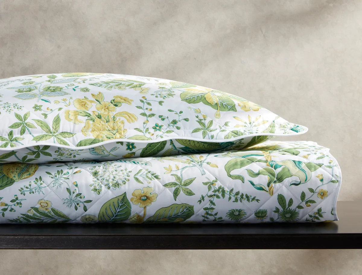 Schumacher Pomegranate Quilt in Citrus