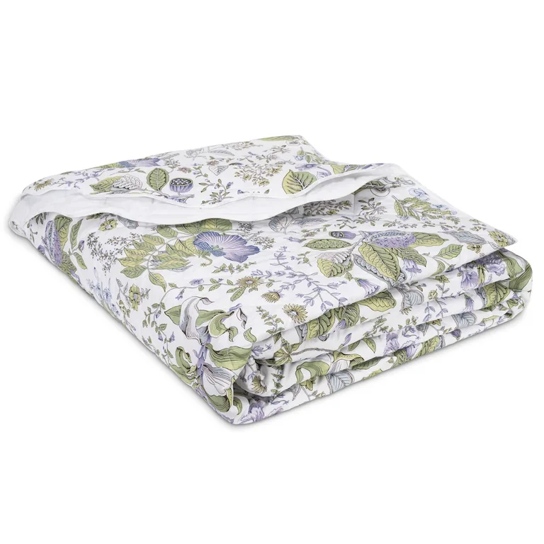 Schumacher Pomegranate Quilt in Lilac