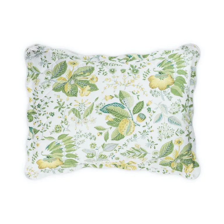 Schumacher Pomegranate Quilted Sham in Citrus