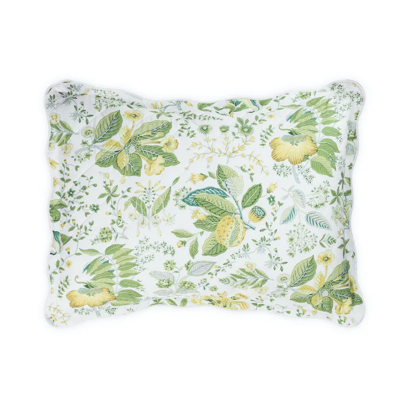 Schumacher Pomegranate Quilted Sham in Citrus