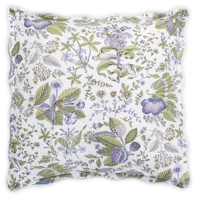Schumacher Pomegranate Quilted Sham in Lilac