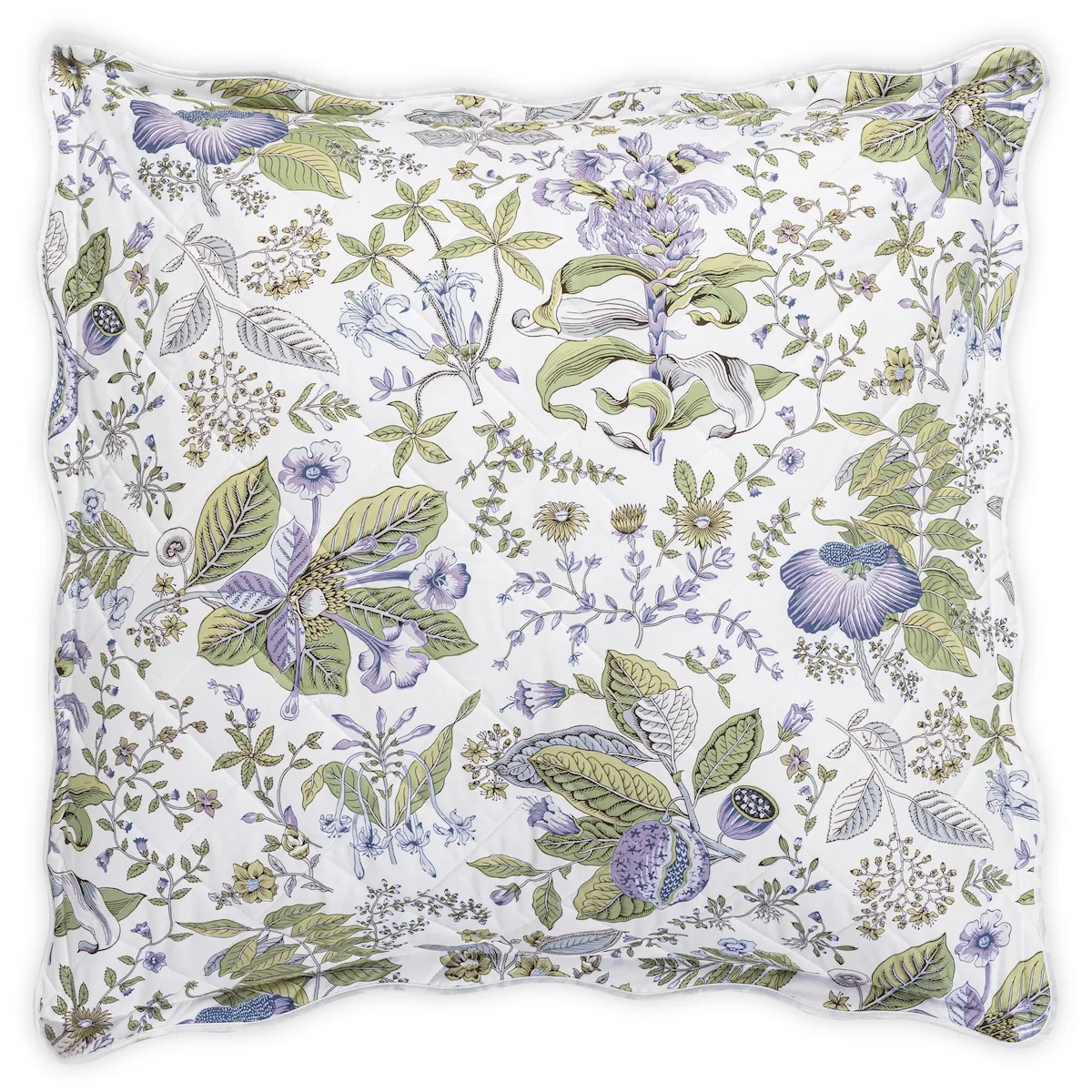 Schumacher Pomegranate Quilted Sham in Lilac