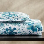 Pomegranate Quilted Sham - Prussian Blue Schumacher Pomegranate Quilted Sham in Prussian Blue