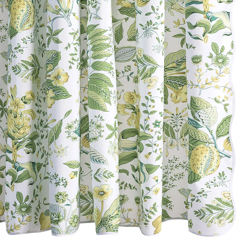 Schumacher Pomegranate Shower Curtain in Citrus (MSC006SHOCI)