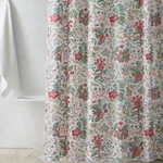 MSC006SHOPG | Pomegranate Shower Curtain - Pink Coral Schumacher Pomegranate Shower Curtain in Pink Coral (MSC006SHOPG)