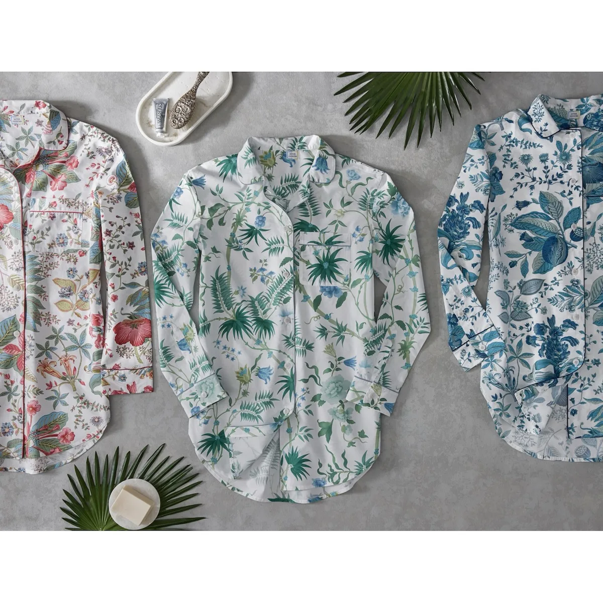 Pomegranate Sleep Shirt - Pink Coral Schumacher Pomegranate Sleep Shirt in Pink Coral