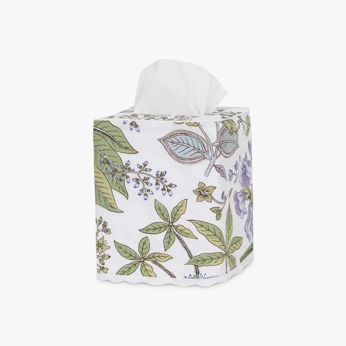 Schumacher Pomegranate Tissue Box Cover in Lilac (MSC006TISSUELA)