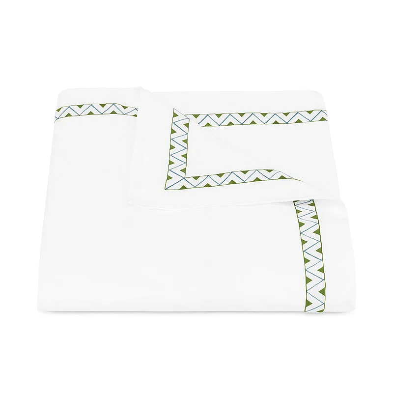 Schumacher Prado Duvet Cover in Grass