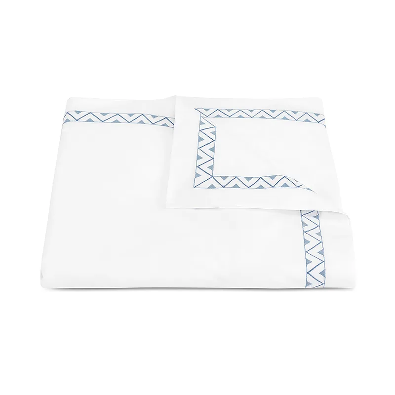 Schumacher Prado Duvet Cover in Hazy Blue