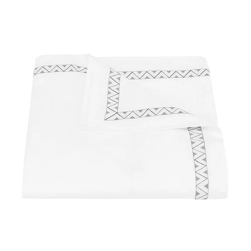 Schumacher Prado Duvet Cover in Nickel