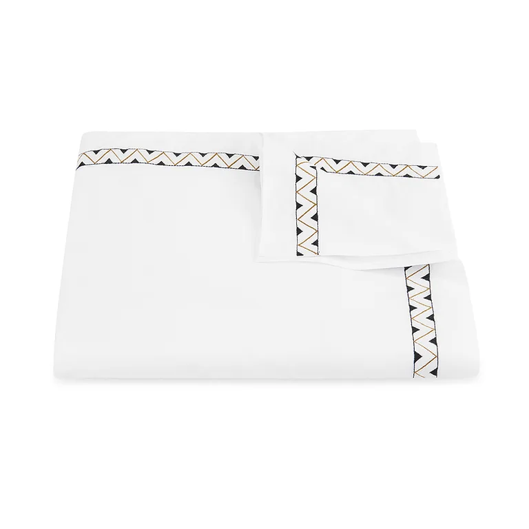 Schumacher Prado Duvet Cover in Onyx